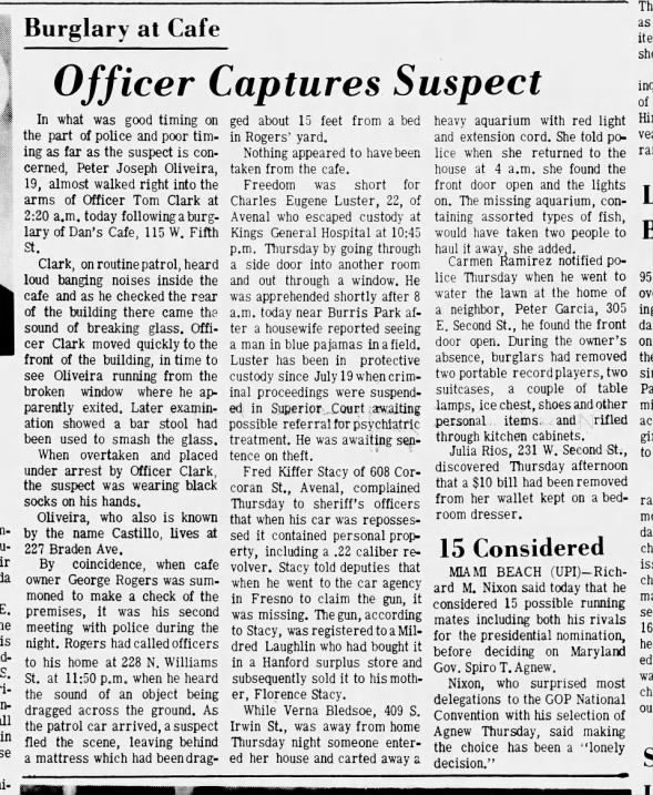 CA Hanford - The Hanford Sentinel 1968 Fri Pg 02 Mildred Laughlin CA Hanford - The Hanford Sentinel 1968 Fri Pg 02 Mildred Laughlin